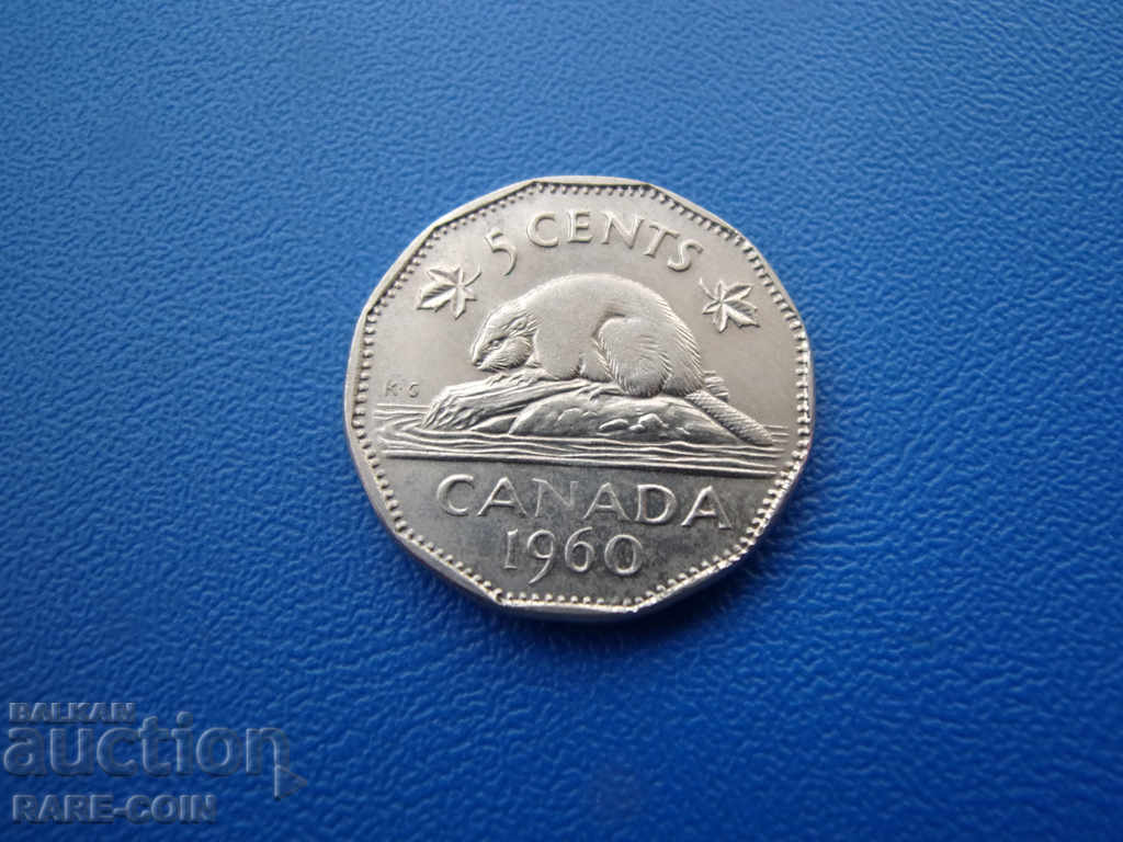 RS (23) Canada 5 Cent 1960 Rare