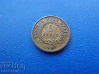 RS (23) Βρετανική Δυτική Αφρική 6 Pence 1947 Rare