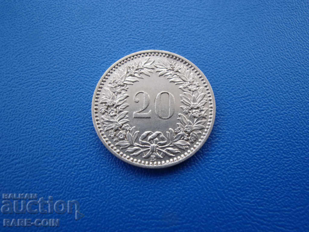 RS (23) Ελβετία 20 Rapen 1930 UNC Rare με τιμή € 2.56 | 5.01 BGN