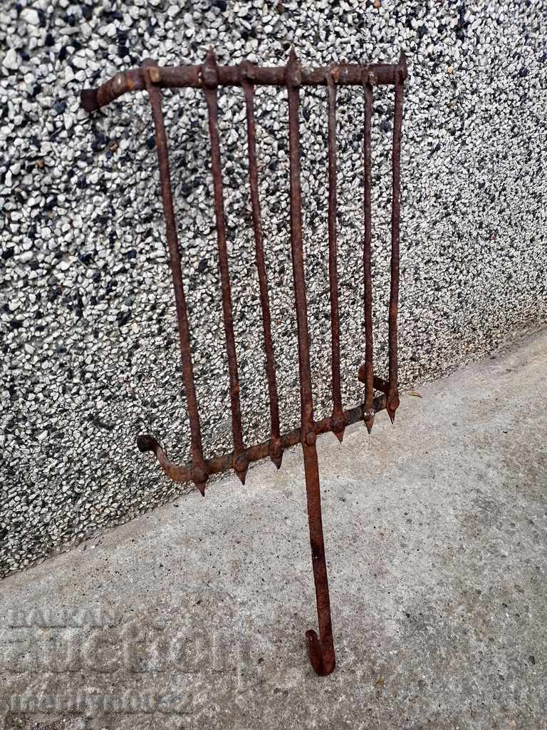 An old hand-forged grill, a steak, wrought iron - 7 An old hand-forged grill, a steak, wrought iron - 7