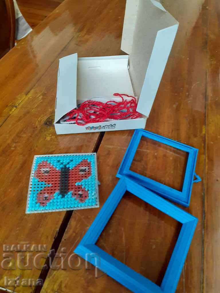 Auction Old Children's game First embroidery Auction Old Children's game First embroidery