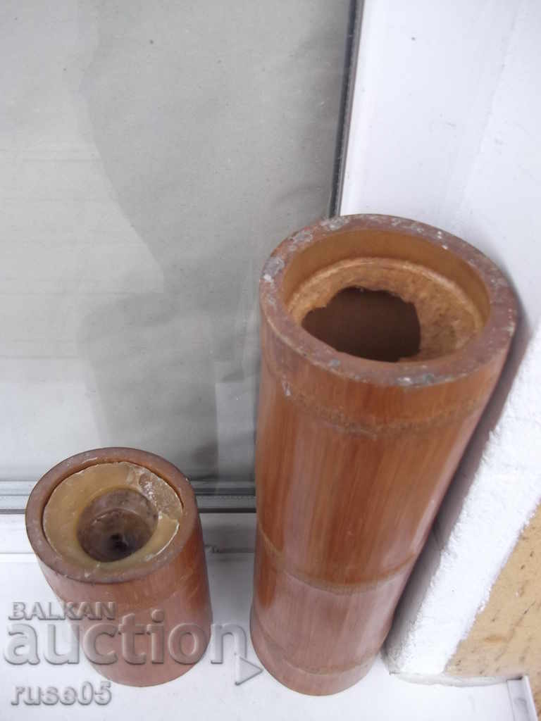 Set of candlestick and vase for dried bamboo flowers with price 25.00 BGN | € 12.78 Set of candlestick and vase for dried bamboo flowers with price 25.00 BGN | € 12.78