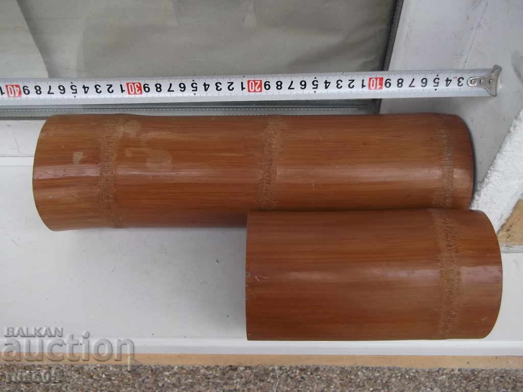 Set of candlestick and vase for dried bamboo flowers - 7 Set of candlestick and vase for dried bamboo flowers - 7