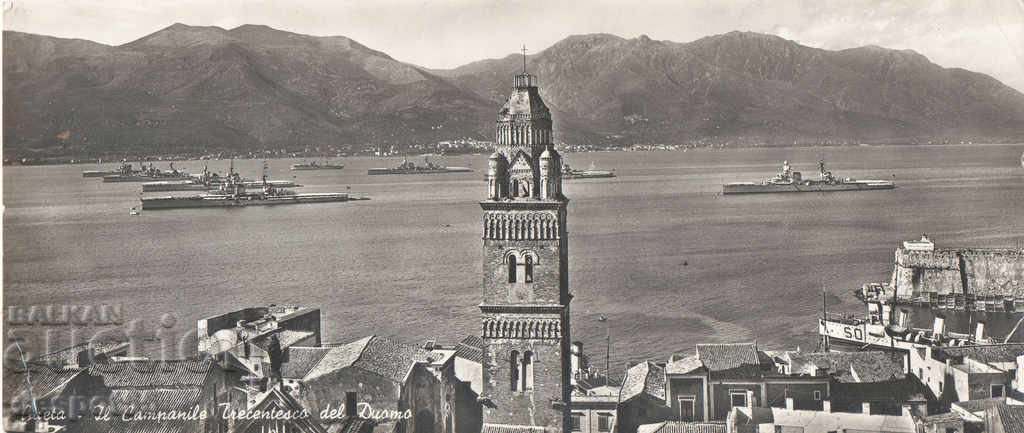 1956. Italy. Gaeta - The Clock Tower.
