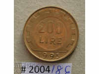 200 de lire sterline 1995 Italia
