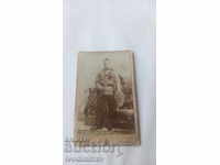 Photo Austrian officer Johann Muller 1906 Cardboard