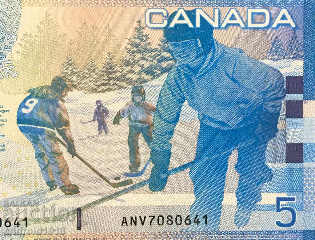 CANADA - 5 dolari 2001, P-101, UNC