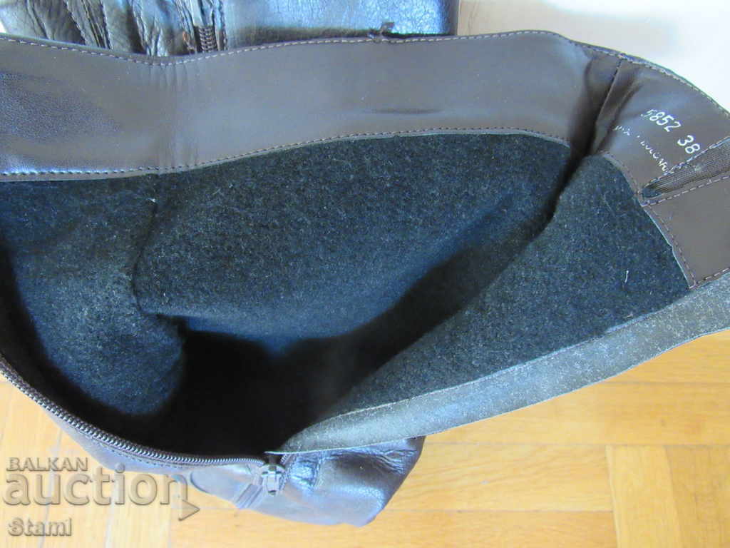 Women's boots made of genuine leather, number 38 - 7 Women's boots made of genuine leather, number 38 - 7