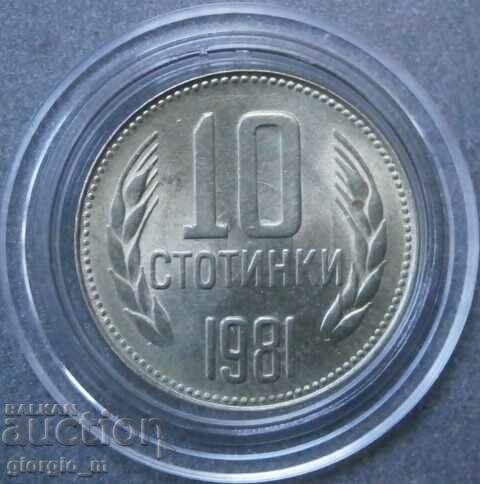10 cenți 1981