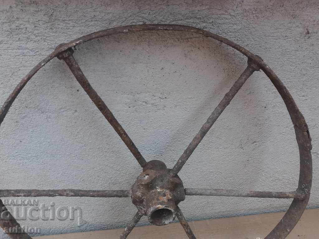 OLD MASSIVE FORGED WHEEL FROM FYTON, TWO WHEEL with price 18.99 BGN | € 9.71