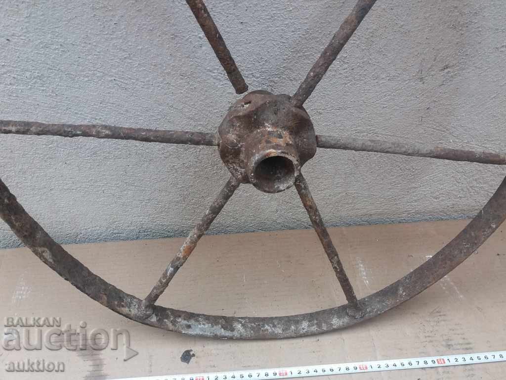 Auction  OLD MASSIVE FORGED WHEEL FROM FYTON, TWO WHEEL