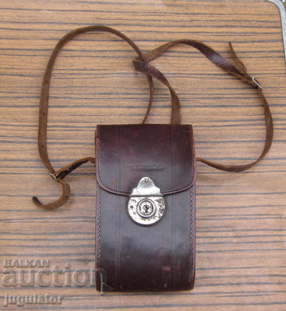 leather case for vintage fur camera VOIGTLANDER