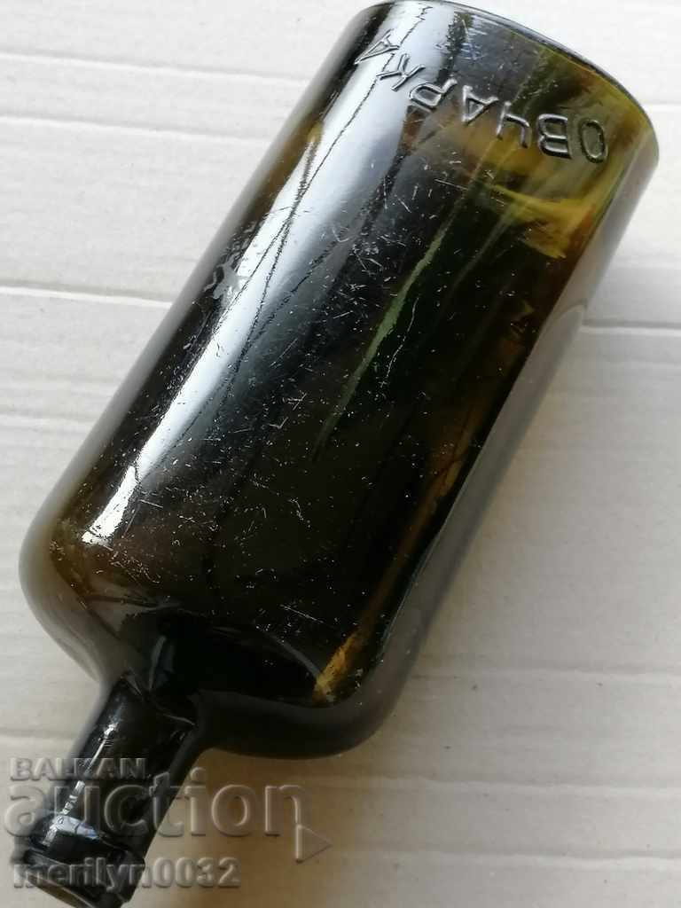 Old glass bottle Shepherd Large bottle - RARE - 7 Old glass bottle Shepherd Large bottle - RARE - 7