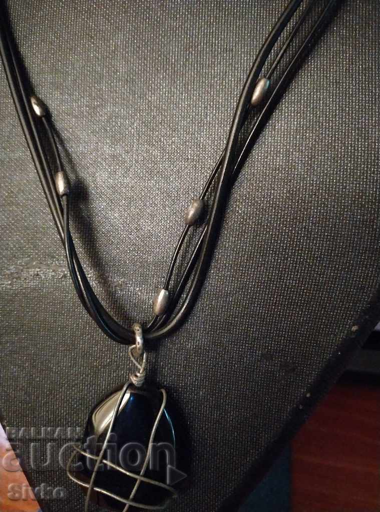Auction Necklace black stone necklace Auction Necklace black stone necklace