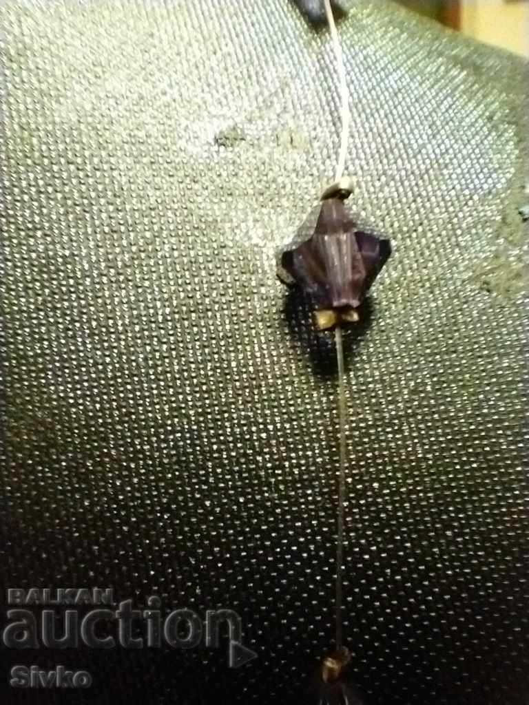 Necklace with purple elements with price 1.09 BGN | € 0.56