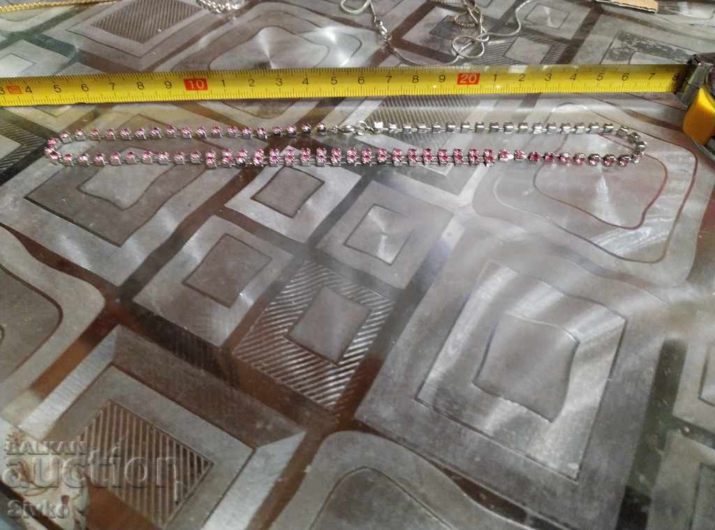 Pink zircon necklace Pink zircon necklace