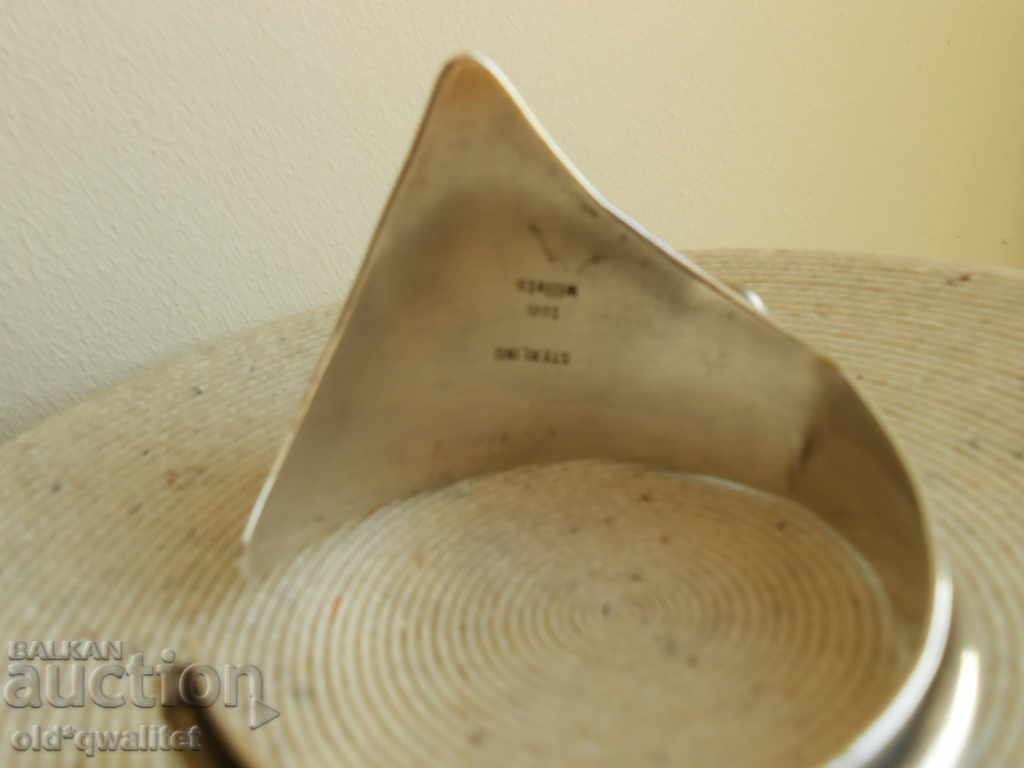 Unique Silver Bracelet, Silver 925 and Turquoise, Tom Wiletto - 6 Unique Silver Bracelet, Silver 925 and Turquoise, Tom Wiletto - 6