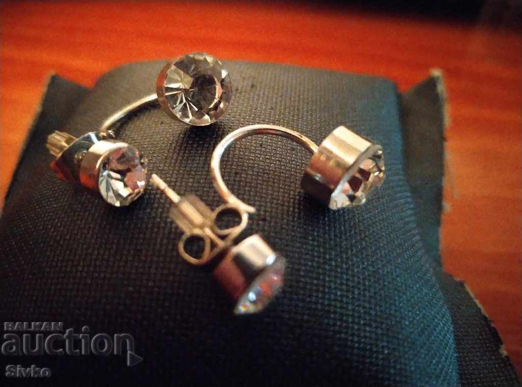 White crystal earrings White crystal earrings