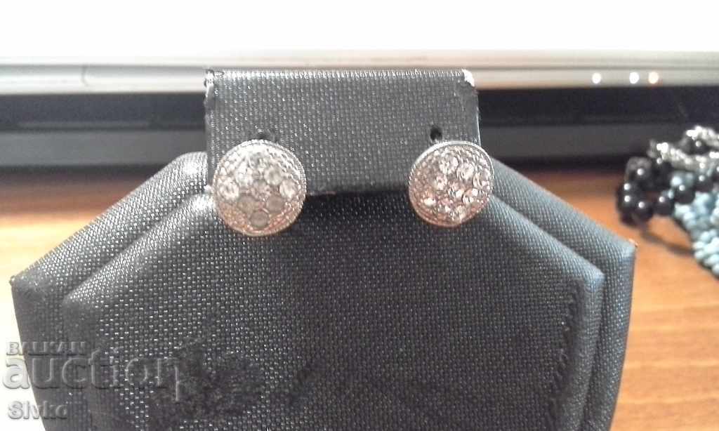 Round earrings with small stones with price 1.49 BGN | € 0.76 Round earrings with small stones with price 1.49 BGN | € 0.76