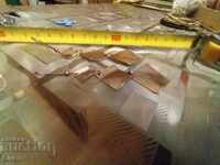 Cercei romburi de cupru 70 mm