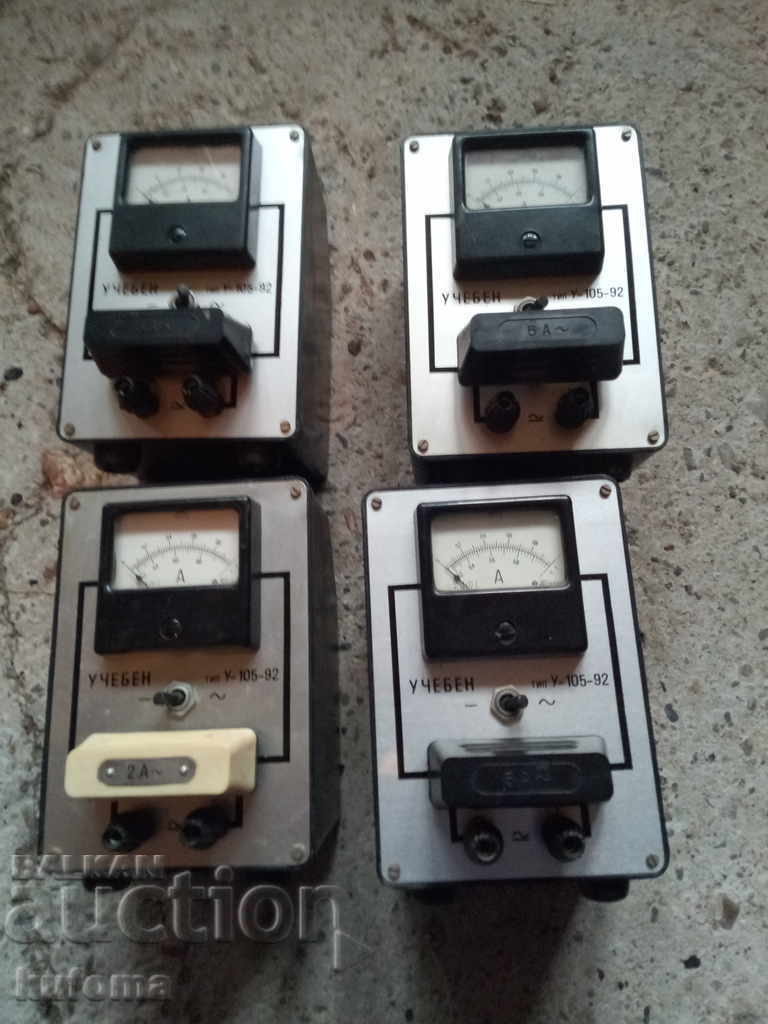 Ammeter, educational, 4 pieces