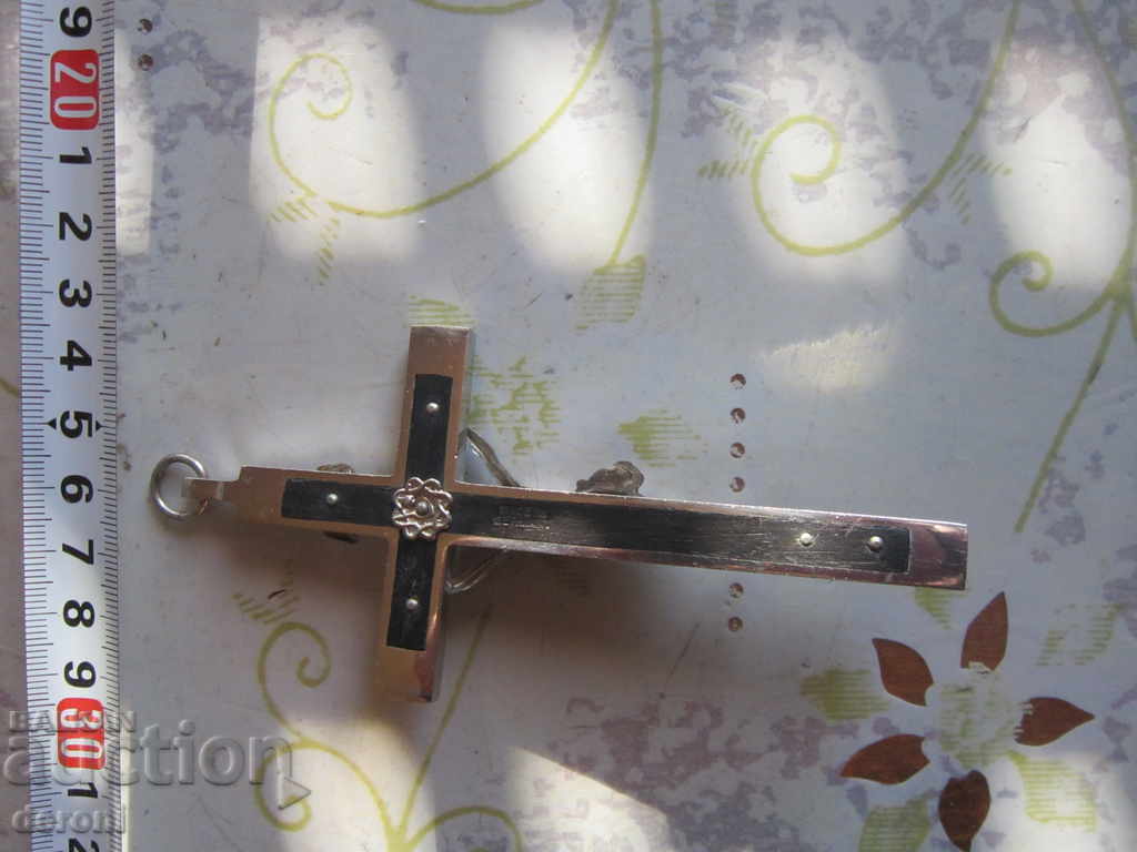 German religious cross crucifix wood and steel 1 with price 50.00 BGN | € 25.56