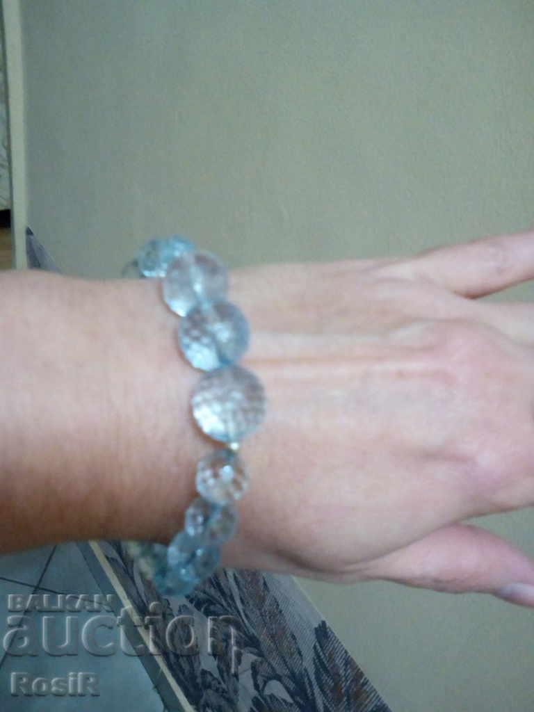 NATURAL AQUAMARINE SET WITH SILVER ELEMENTS - 6 NATURAL AQUAMARINE SET WITH SILVER ELEMENTS - 6