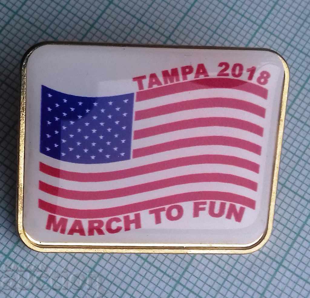 9073 Badge - Τάμπα 2018 - ΗΠΑ
