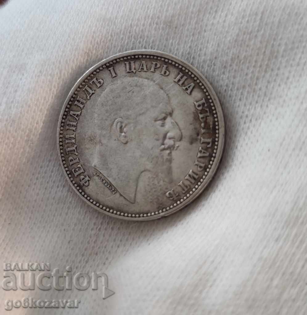 Bulgaria 1 lev 1910 silver. K#118 with price 25.00 BGN | € 12.78 Bulgaria 1 lev 1910 silver. K#118 with price 25.00 BGN | € 12.78