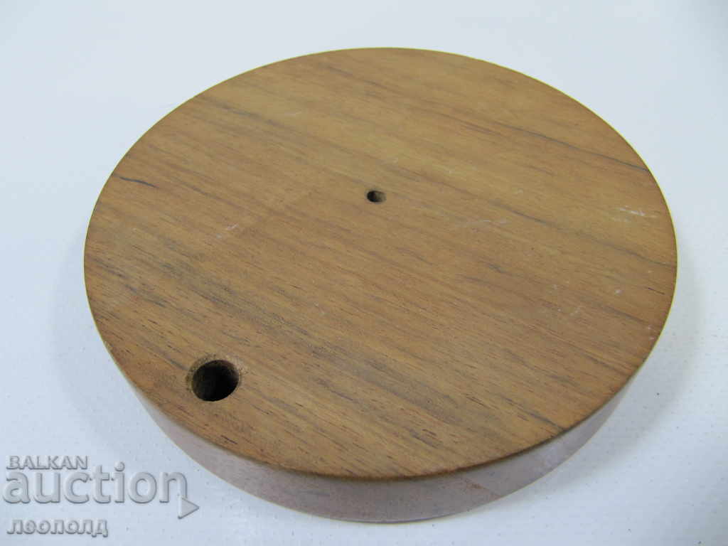 OLD RETRO WOODEN STAND FOR TWO PIPES - 5