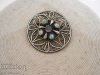 Attractive old BROOCH with stones, filigree