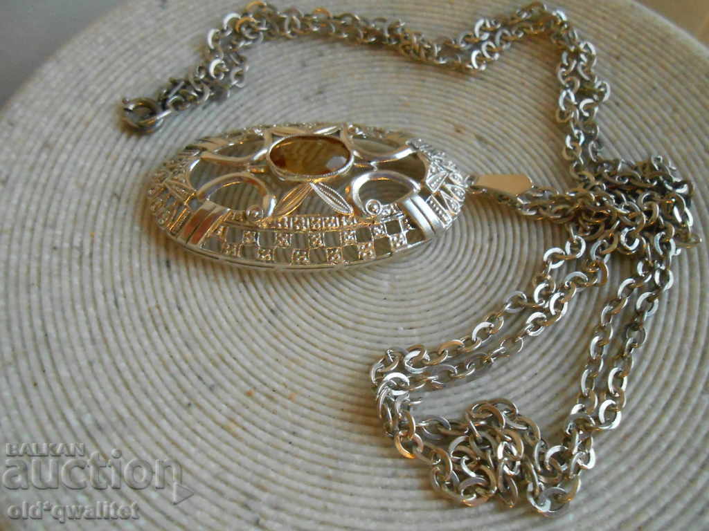 Antique silver necklace with Citrine, splendor with price 320.00 BGN | € 163.61 Antique silver necklace with Citrine, splendor with price 320.00 BGN | € 163.61