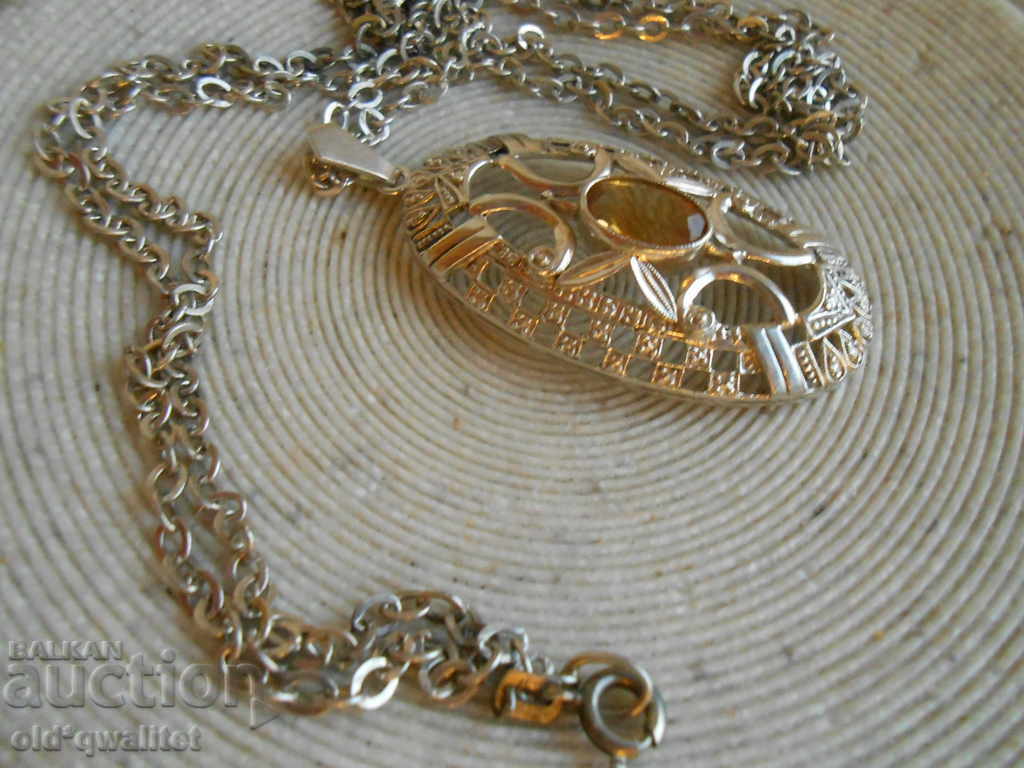 Delivery of Antique silver necklace with Citrine, splendor Delivery of Antique silver necklace with Citrine, splendor