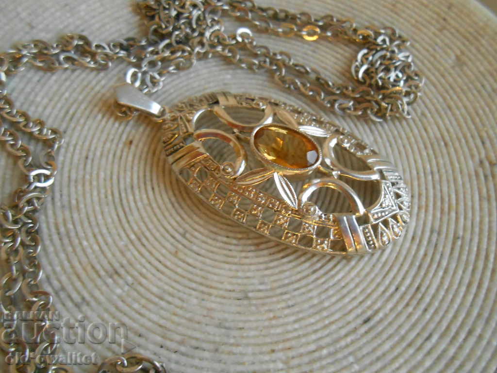 Antique silver necklace with Citrine, splendor - 5 Antique silver necklace with Citrine, splendor - 5