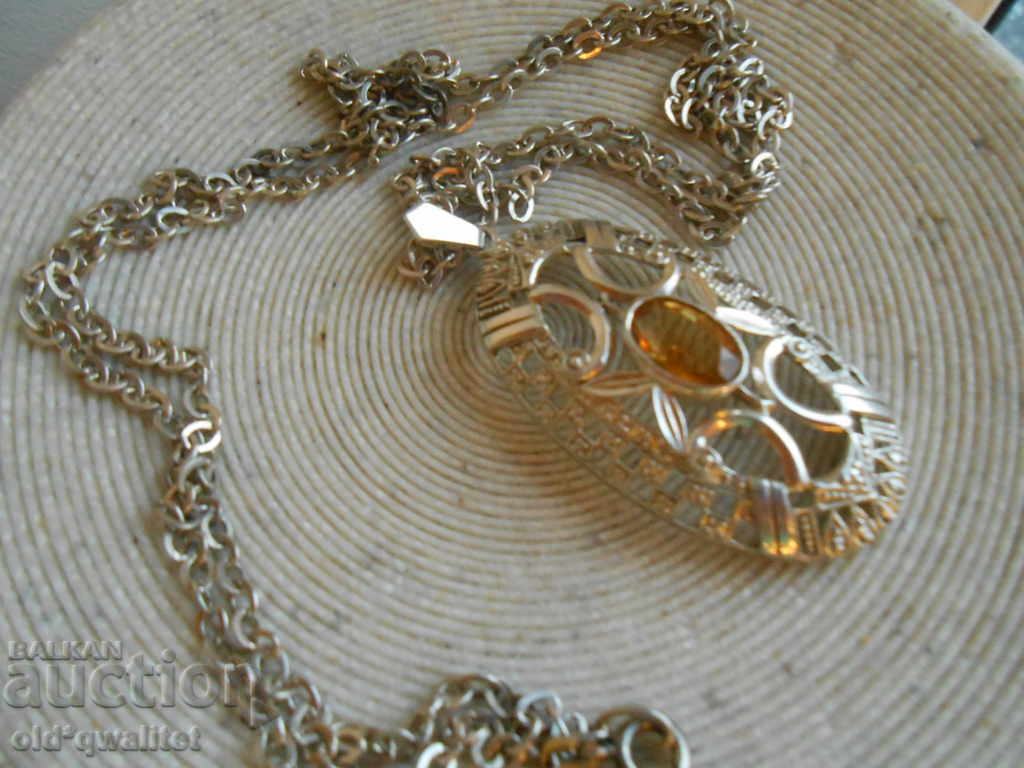 Antique silver necklace with Citrine, splendor - 6 Antique silver necklace with Citrine, splendor - 6