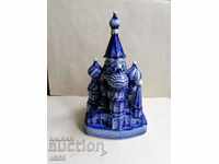 "Church of Saint Basil the Blessed" Kremlin - porcelain bottle.