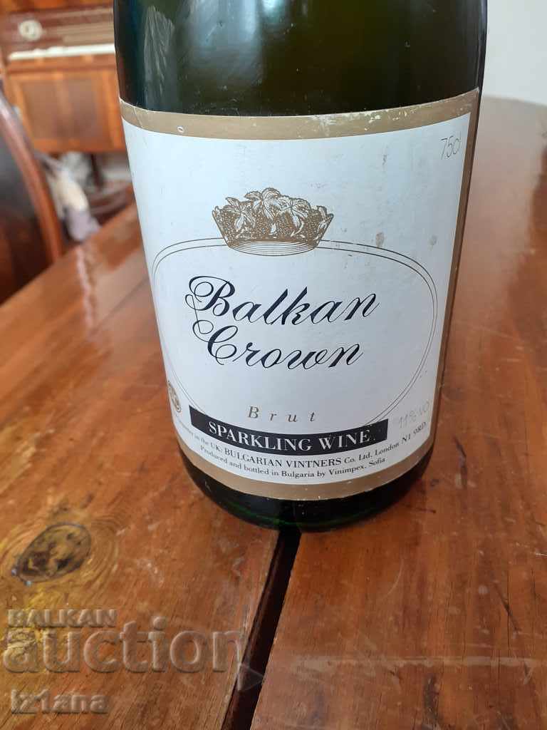Auction Old bottle of Balkan Crown champagne Auction Old bottle of Balkan Crown champagne