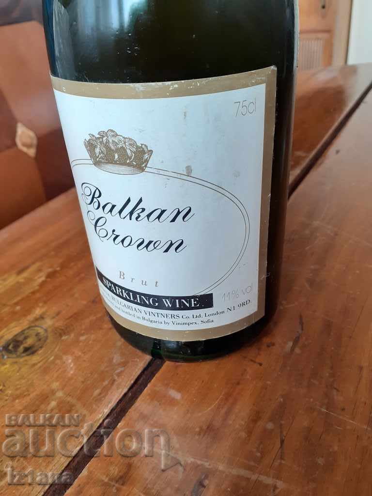 Delivery of Old bottle of Balkan Crown champagne Delivery of Old bottle of Balkan Crown champagne