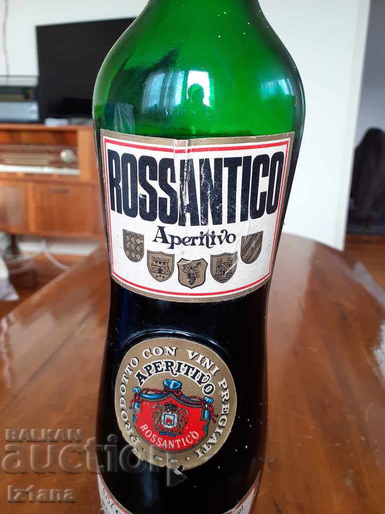 Old bottle of Rossantico aperitif with price 10.00 BGN | € 5.11