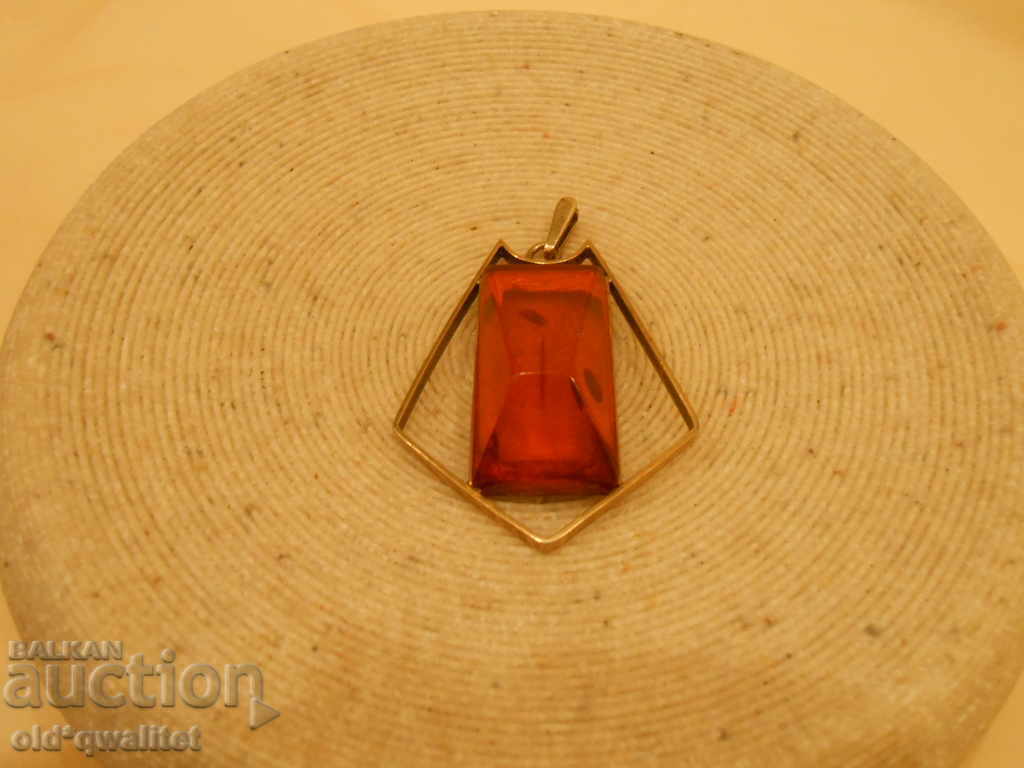 Silver Russian MEDALLION, pendant Silver 875 gilding stamps - 5 Silver Russian MEDALLION, pendant Silver 875 gilding stamps - 5