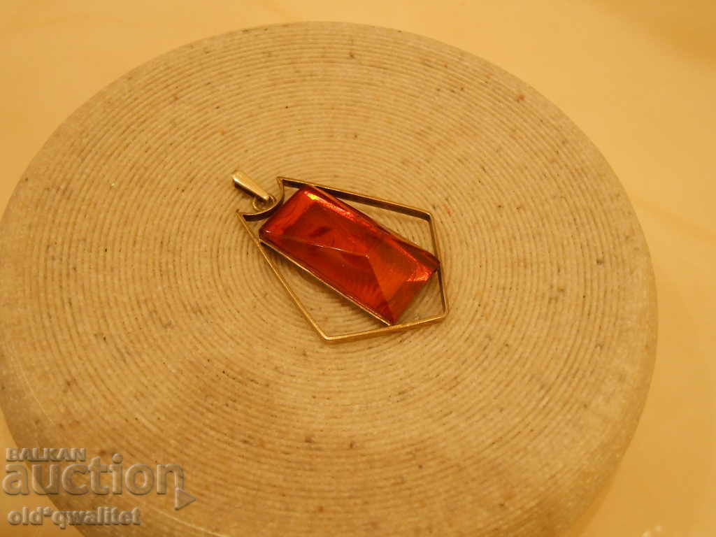 Silver Russian MEDALLION, pendant Silver 875 gilding stamps - 6 Silver Russian MEDALLION, pendant Silver 875 gilding stamps - 6