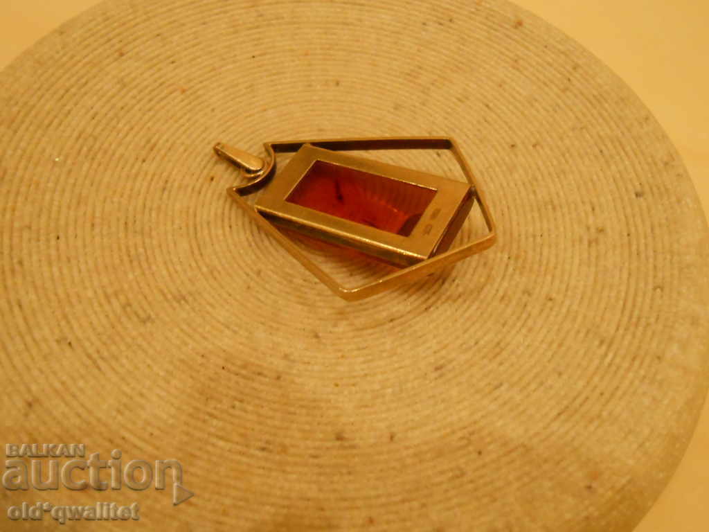 Silver Russian MEDALLION, pendant Silver 875 gilding stamps - 7 Silver Russian MEDALLION, pendant Silver 875 gilding stamps - 7