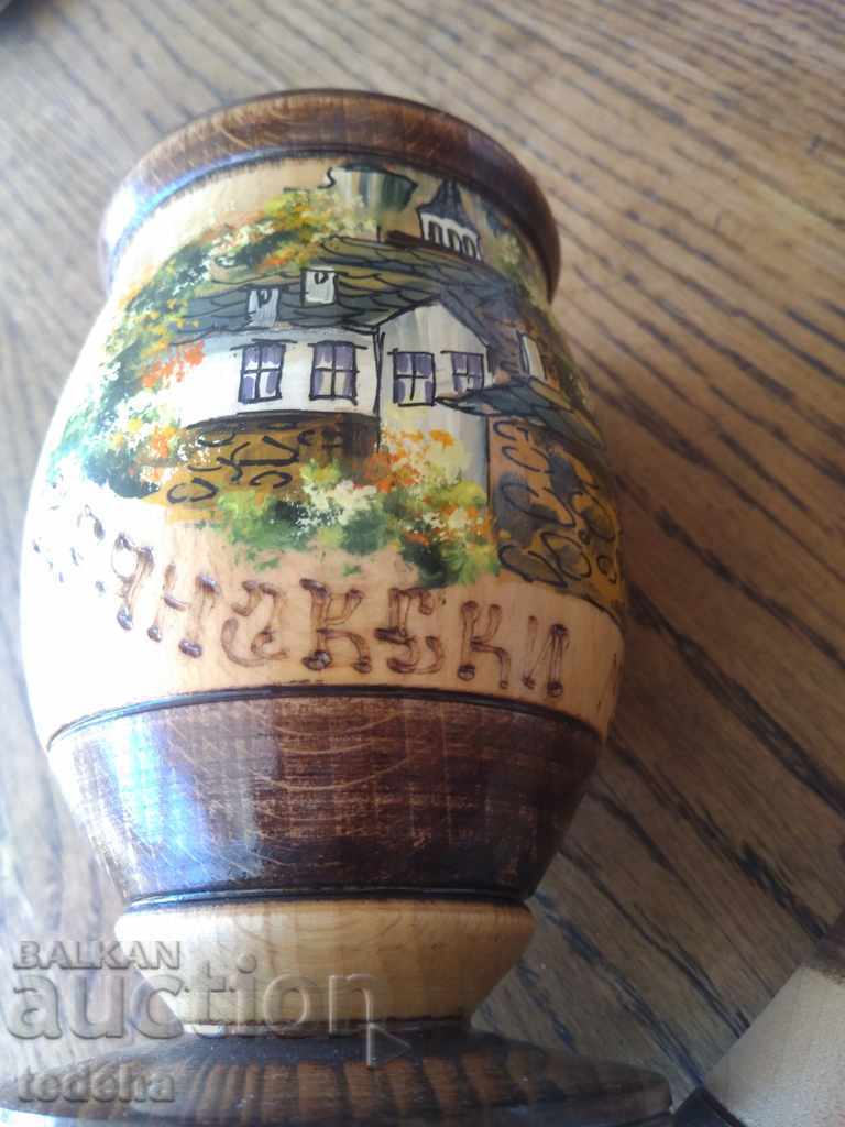 WOODEN HAVAN - DRYANOVSKI MONASTERY - PERFECT - 5 WOODEN HAVAN - DRYANOVSKI MONASTERY - PERFECT - 5