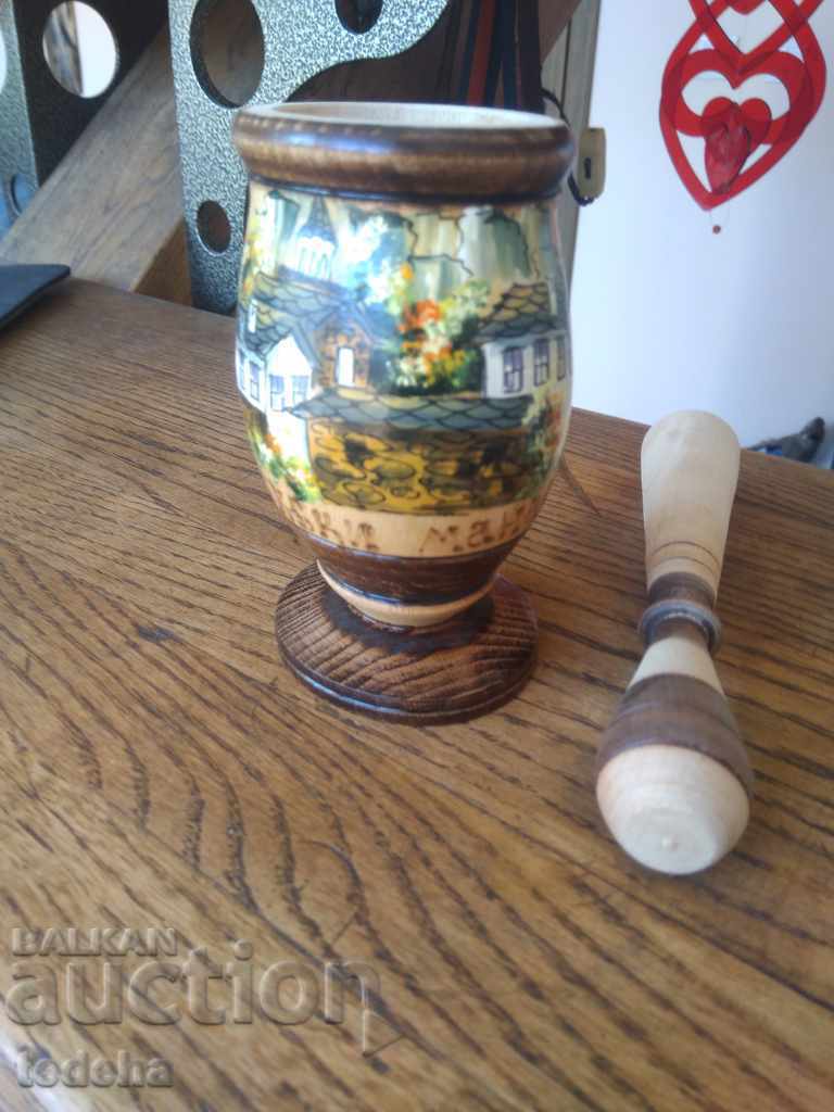 WOODEN HAVAN - DRYANOVSKI MONASTERY - PERFECT - 7 WOODEN HAVAN - DRYANOVSKI MONASTERY - PERFECT - 7