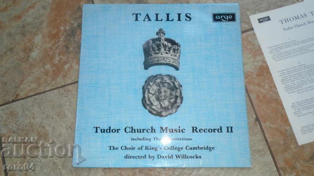 Auction  Tudor Church Music Record II