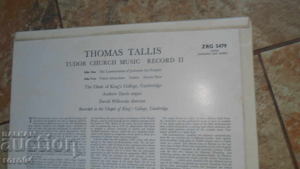 Tudor Church Music Record II - 5