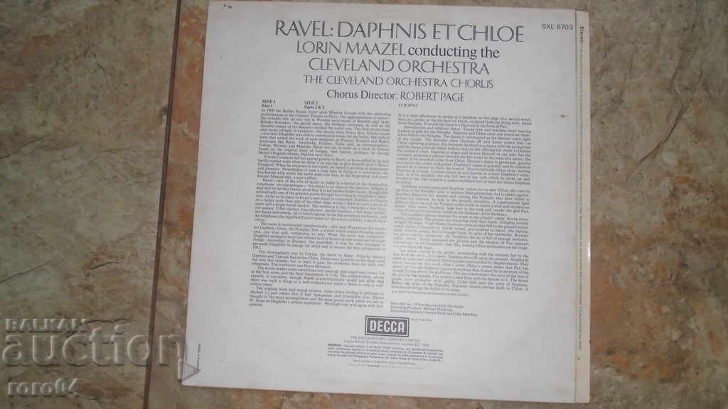 Auction  Ravel - Daphnis Et Chloé