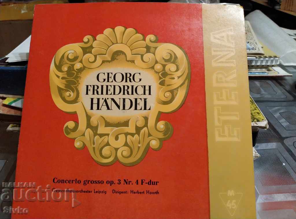 Handel 2 gramophone record
