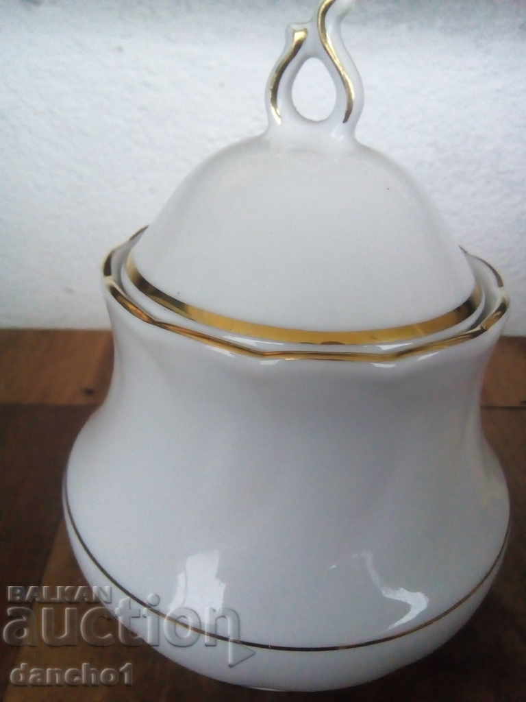 Bol de zahăr din porțelan bavarez Winterling cu preț 25.00 BGN | € 12.78 Bol de zahăr din porțelan bavarez Winterling cu preț 25.00 BGN | € 12.78