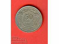 Emisiunea BELIZE 50 Centa - numărul 1991 - 1